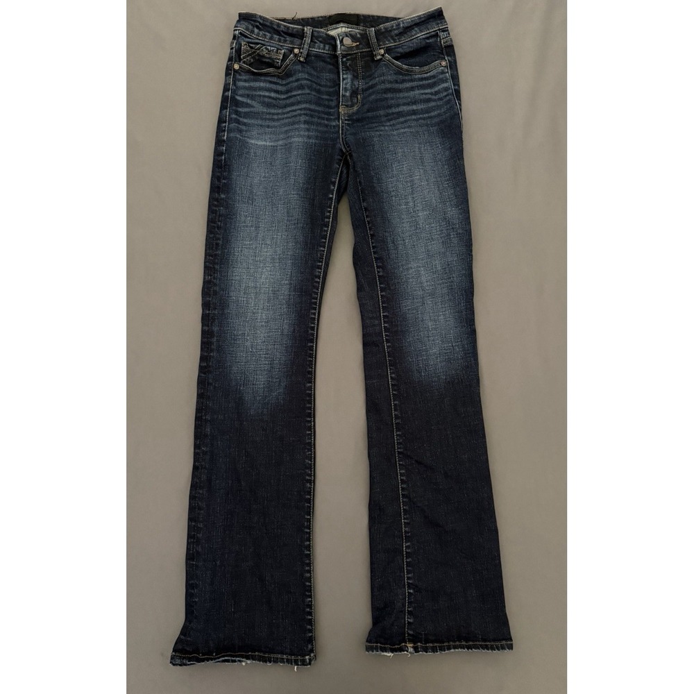Buckle Black Jeans Womens Size 26X32 Blue Dark Wash Bootcut Stretch Fit 53 Denim